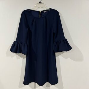 NWT Nina Leonard Womens navy dress Sz Medium​